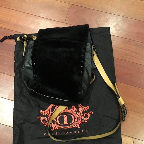 Kelsi Dagger Fur/Leather Crossbody Bag - Picture 3 of 5